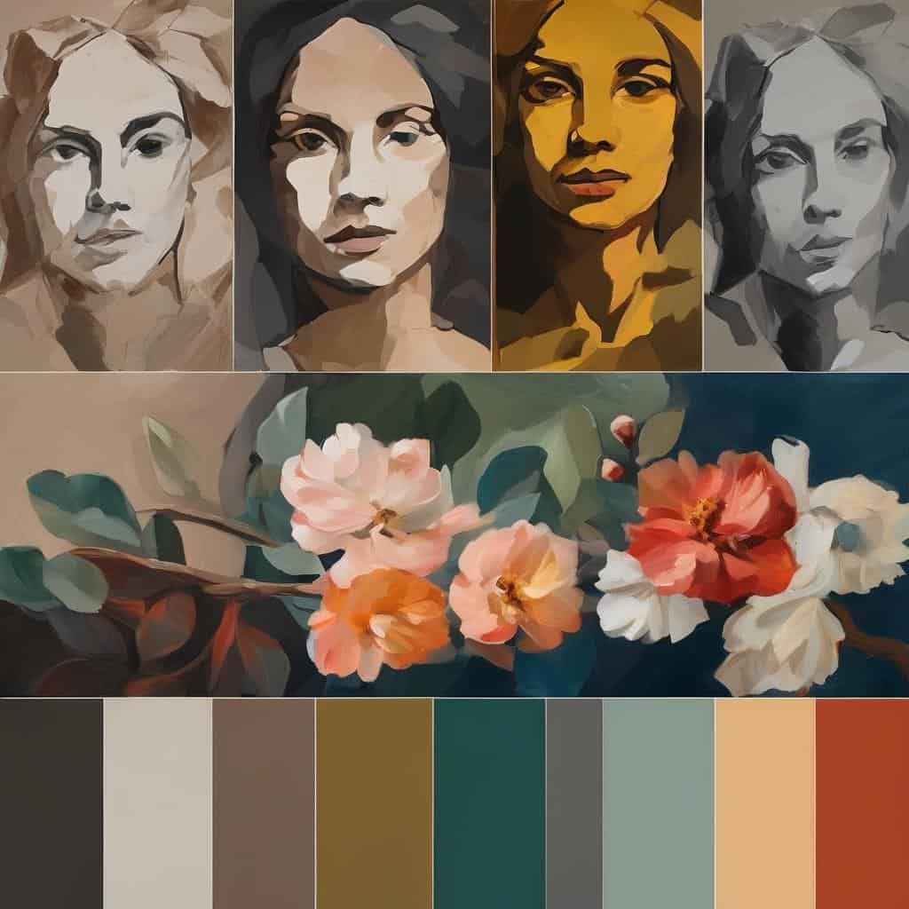 Αρχειακές εικόνες σημαντικών Ελλήνων καλλιτεχνών και έργων τους, με έμφαση στη δημιουργική τέχνη και τη συμβολή τους στον πολιτισμό.